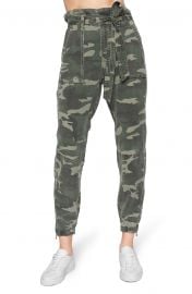 Camo Paperbag Waist Pants at Nordstrom